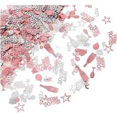 Shein Pink Rose Gold Silver Birthday Confetti