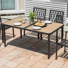 Outdoor Dining Tables Nuu Garden Patio Rectangle Dining Table 37 W x 60.7 L