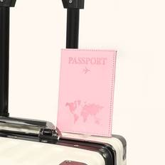 Shein Matte Finish Pu Material Travel Passport Cover