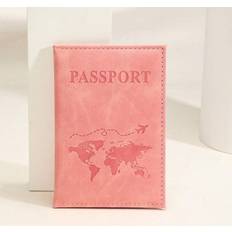 Passport Covers Shein Travel Passport Holder With World Map Letter Print - Fixed Design