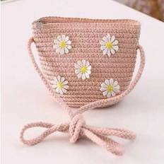 Shein Kids Cute Straw Daisy Shoulder Crossbody Bag