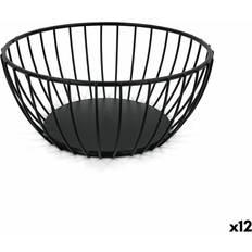 Metal Bread Baskets Black Metal Circular Breadbasket Set of 12 Bread Basket
