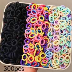 Hair Products Shein 300pcs Mixed Color Elastic Hair Ties