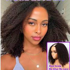 Hair Products Shein Afro Kinky Curly V Part Hair Bob Wig