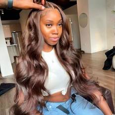 Hair Products Shein Dark Chocolate Brown 13x6 Lace Frontal Hair Wig