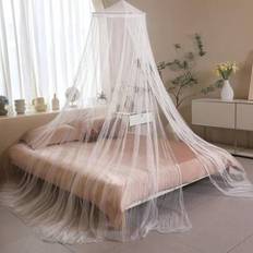 Shein White Bed Canopy With Hanging Hook