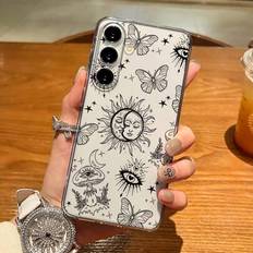 Shein Butterfly 1pc Transparent Phone Case A54 S24 Plus S24