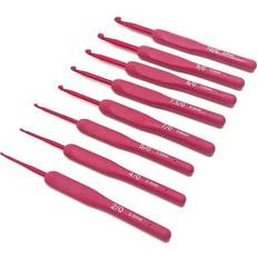 Shein 9pcs Red Crochet Hook Set