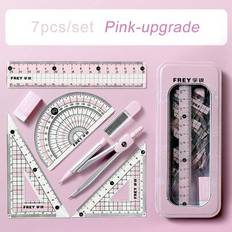 Shein Pink Upgraded Ruler Compass Set