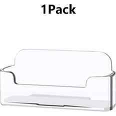 Business Card Holders on sale Shein Clear Plastic Business Card Holder Stand