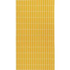 Organic Tablecloths Marimekko Tiiliskivi 135x245 cm Sahram Off-White Tablecloth Yellow