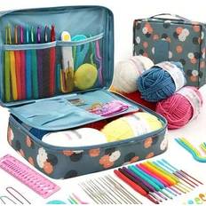 Yarn Bags Shein Large Capacity Knitting Bag Yarn Needles