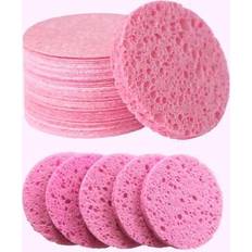 Shein 10pcs/20pcs Round Compressed Face Wash Wood Pulp