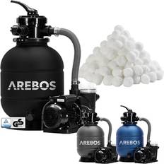 Filtri a Sabbia Arebos Sistema di Filtrazione a Sabbia con Pompa 400W