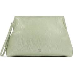 Grøn Clutch tasker Kazar Læder Clutch Håndtaske Dame - Pastelgrøn