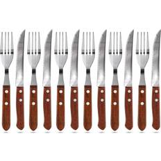 Køkkentilbehør Steak Set 12 Teilig 4er Satz Happy Green Besteckset