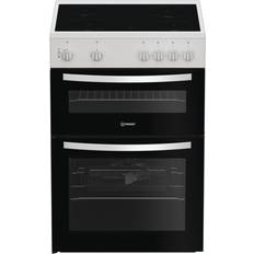 Ovens Indesit 60cm Double Oven Electric Cooker White