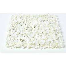 Beige Decorative Items Homescapes Hydrangea Silk Flower Wall Panel Artificial Plant