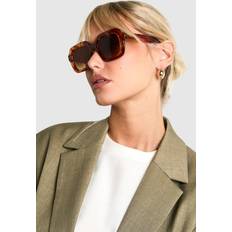 Sunglasses boohoo Tortoiseshell Retro Square Sunglasses - Orange