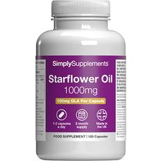 Simply Supplements Starflower Oil 1000mg Capsules 180 pcs