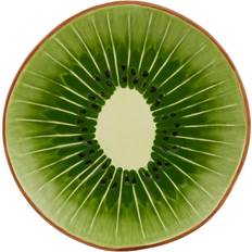 Bordallo Pinheiro Tallrikar Bordallo Pinheiro Tropical Fruits 22 cm Kiwi Grön Flat tallrik 22cm