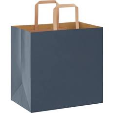 Innpakning vidaXL Papirposer 50 Stk Med Håndtak Blå 26x17x25 cm