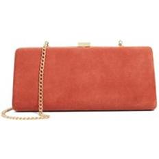 Pink Clutches Dune London Belinda Suede Clutch - Light Pink