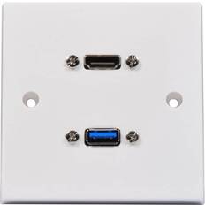 AV Link Multimedia Wallplate 8K HDMI USB3.0