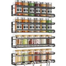Spice Racks Shein Bunoxea Wall Mounted Space-Saving Spice Organizer