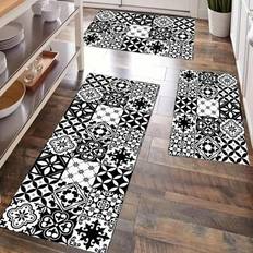 Checkered Entrance Mats Shein Unique White Checkered Doormat Black