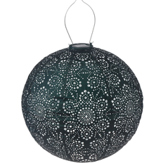 Lanterns Esschert Design Round Floral LED Lighted Bazaar 11.5 In Lantern