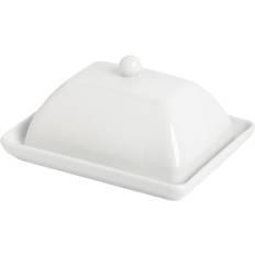 Butter Dishes At Home White Tapered 7 Ceramic Butter Dish