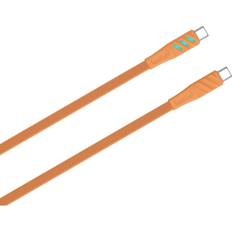 Havit CB6254 Orange USB-C Till USB-C Laddkabel 1 Meter