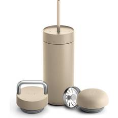 Termokopper på tilbud Fellow Carter Move Mug 3 in 1 Termokrus 3 Hætter Sand 473 ml Termokop