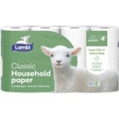 Lambi Pappershanddukar Lambi Pappershandduk 2-Lagers Vit 5x4 Rullar