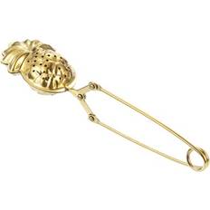 Gold Tea Strainers Uxcell Pineapple Snap Ball Infuser With Handle Tea Strainer