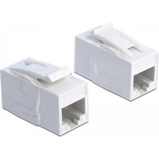 DeLock Keystone Module CAT 6a UTP RJ45 Hvid