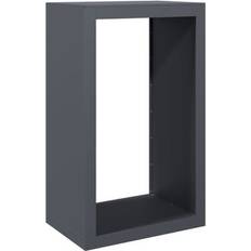 Firewood Baskets vidaXL Firewood Rack Anthracite 60x40x100 cm Steel