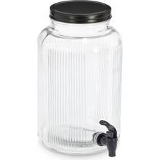 Metal Drikkedispensere Zeller Szklany Słoik Z Kranikiem 3900 ml Drikkedispenser