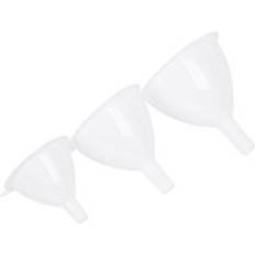 White Funnels Ashley 3pc White Polypropylene Set Funnel