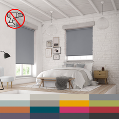 Curtains & Accessories Caecus No Drill 28mm Blackout Roller Blind