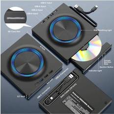 Optical Drives Shein External DVD CD Drive Burner Player