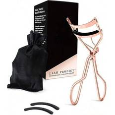 Eyelash Curlers Shein Eyelash Curler With Satin Bag Refill Pads - Rose Gold