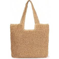 Beach Bags Shein Straw Beach Bag Women Tote Bag Large Summer - Hobo