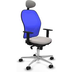 Lumbar Support - White Office Chairs Ergonomic with Headrest 1D086N1 Office Chair