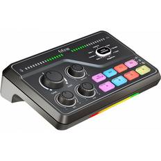 Fifine AmpliGame SC8 Audio Mixer Svart