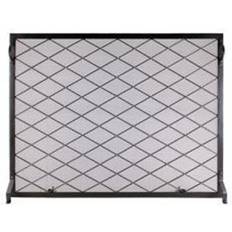 Fireplaces Minuteman Harlequin Flat Fireplace Screen 38 x 30 in