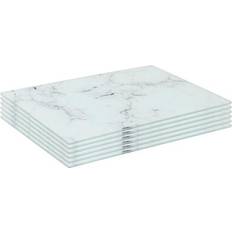 Cloths & Tissues Harbour Housewares Rectangle Glass Placemats 30cm x 20cm Set Place Mat