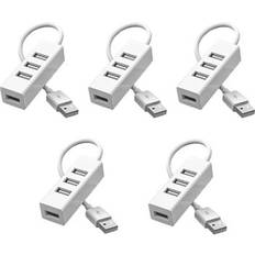 Sodial 5pcs USB Multi 2.0 Hub Splitter Adapter
