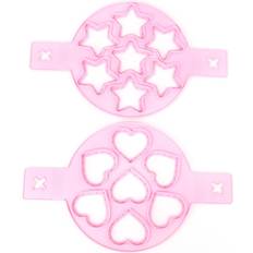 Silikon Äggringar Goolrc 2Pcs Silicone Pancake Maker Egg Ring